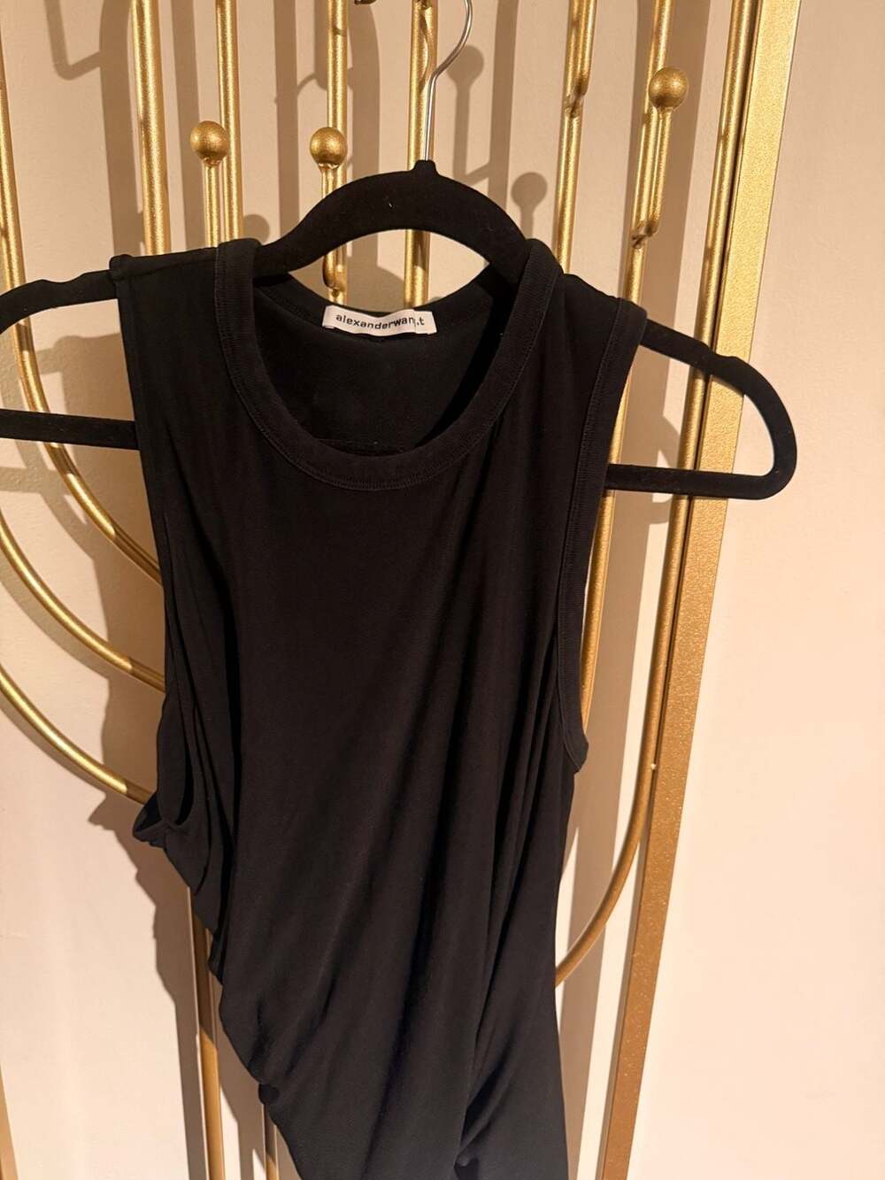 Alexanderwang.t Drape Tank Top Black